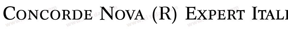 Concorde Nova (R) Expert Italic OsF字体转换